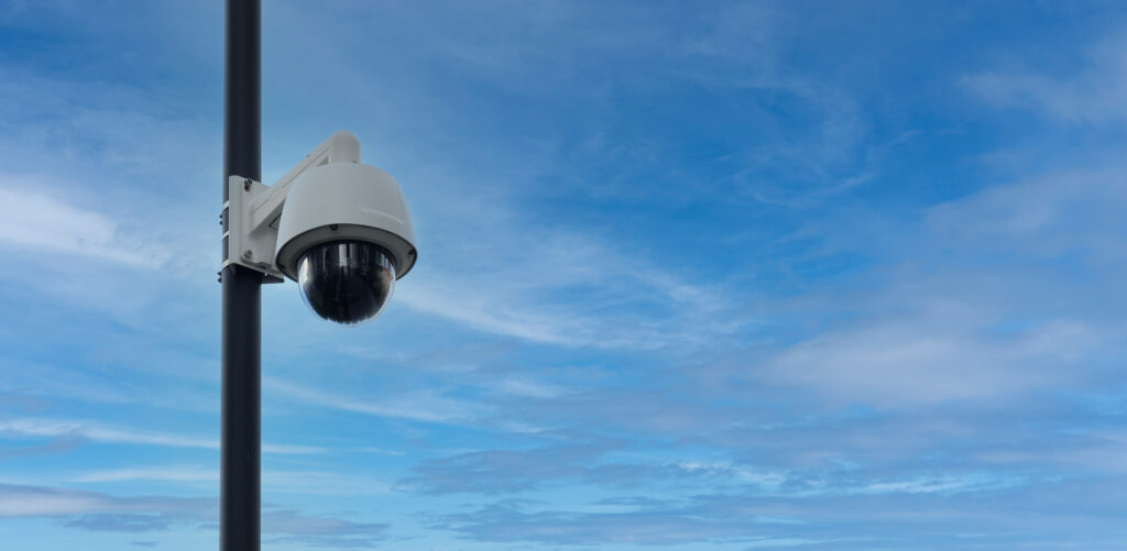 Real time Modern Online Security Panoramic CCTV camera surveillance system.